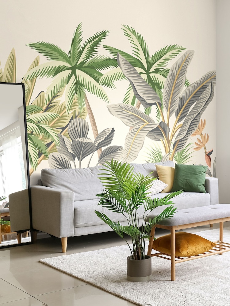 Origin Murals Natural Tropical Palm Trees 2.8m x 3.5m Wall Mural - Image 1 of 2