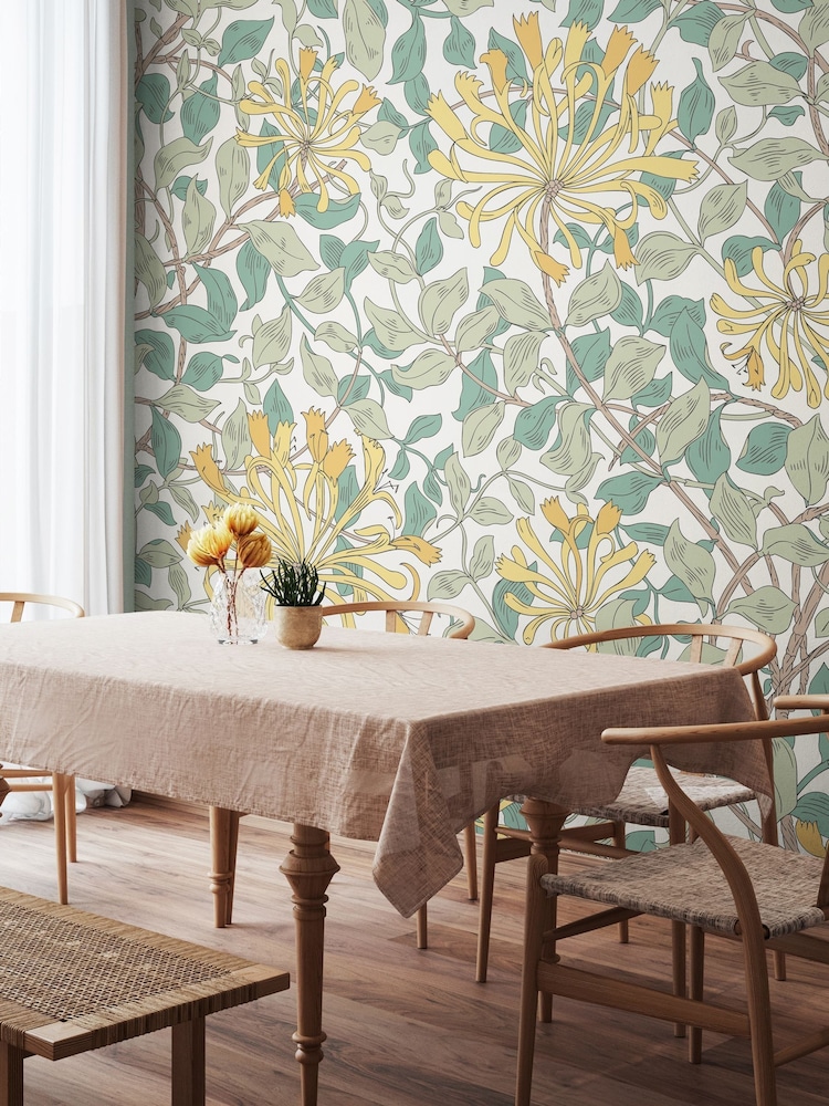 Origin Murals Seafoam Honeysuckle 2.8m x 3.5m Wall Mural - Image 1 of 3