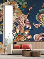 Origin Murals Navy Blue Cranes in Flight Wall Mural - Image 1 of 3