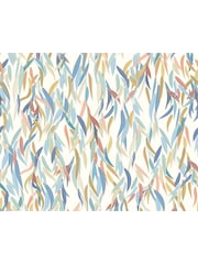 Origin Murals Denim Blue and Apricot Willow Leaves 2.8m x 3.5m Wall Mural - Image 3 of 3