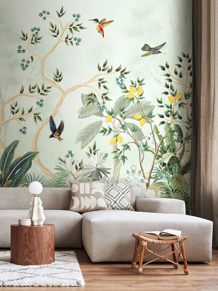 Origin Murals Forest Green Lemon Tree Forest 2.8m x 3.5m Wall Mural - Image 2 of 4