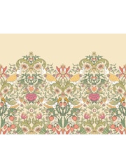 Origin Murals Gold and Olive Birds Fruit and Foliage A4 Wallpaper Sample - Image 1 of 1