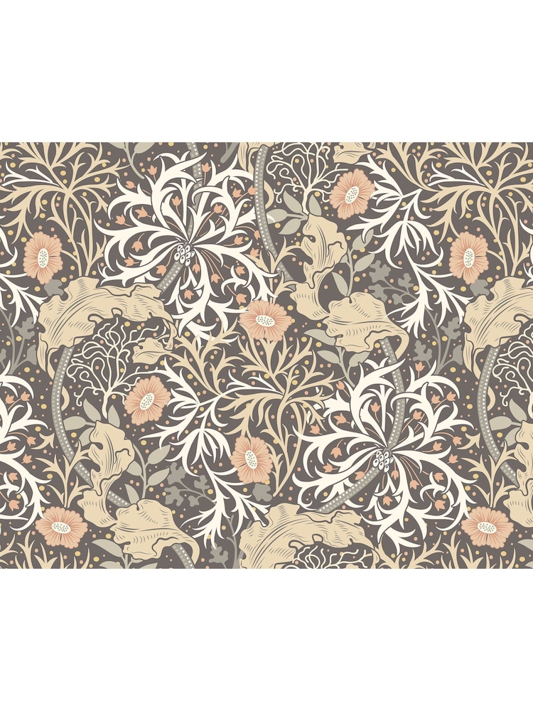 Origin Murals Charcoal Trailing Seaweed Garden A4 Wallpaper Sample - Image 1 of 1