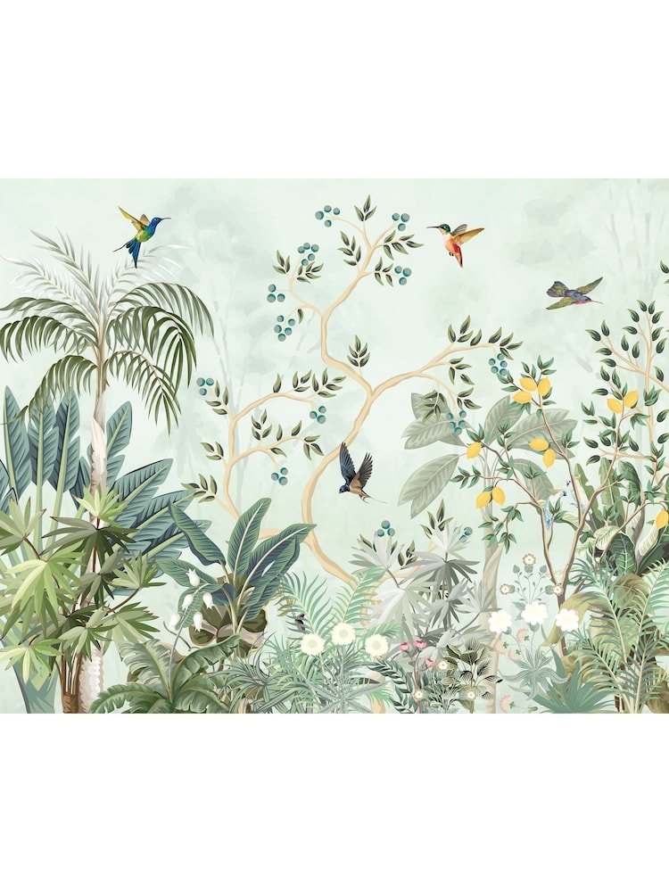 Origin Murals Forest Green Lemon Tree A4 Wallpaper Sample - Image 1 of 1