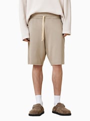 AllSaints Brown Helix Sweat Shorts - Image 2 of 6