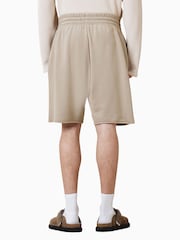 AllSaints Brown Helix Sweat Shorts - Image 4 of 6