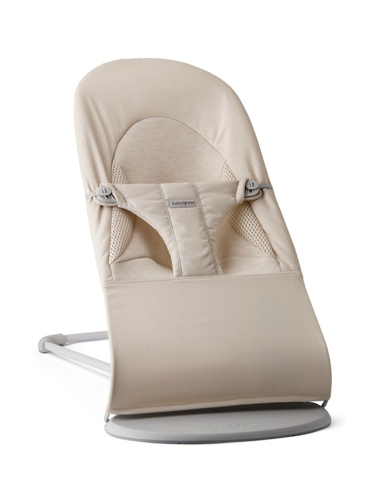 BabyBjörn Light Beige Baby Bouncer Balance Soft Woven Jersey Tri Fabric - Image 1 of 5