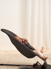 BabyBjörn Dark Grey Baby Bouncer Balance Soft Woven Jersey Tri Fabric - Image 4 of 5