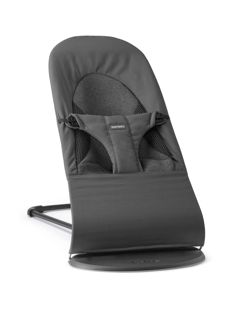 BabyBjörn Dark Grey Baby Bouncer Balance Soft Woven Jersey Tri Fabric - Image 5 of 5