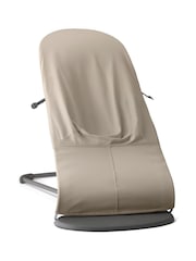 BabyBjörn Sand Grey Baby Bouncer Balance Soft Woven Jersey Tri Fabric - Image 5 of 5