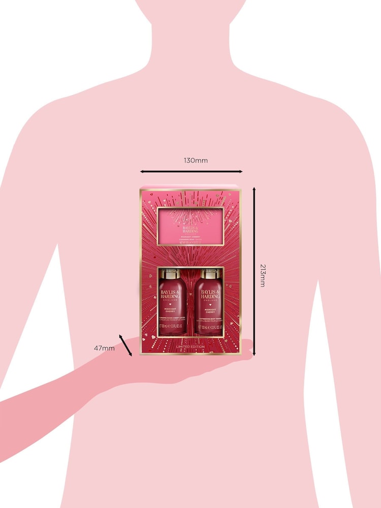 Baylis & Harding Midnight Cherry Make Me Sparkle Bathing Gift Set - Image 5 of 5 Baylis & Harding Midnight Cherry Make Me Sparkle Bathing Gift Set - Image 5 of 5