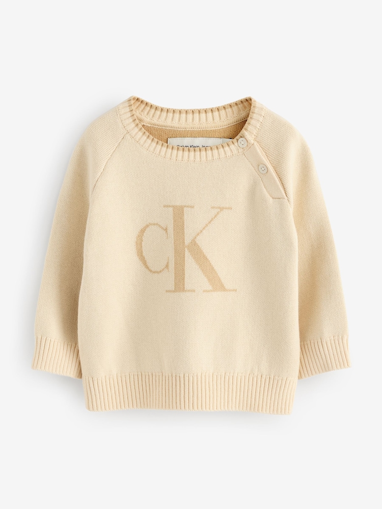 Calvin Klein Fluffy Monogram Logo Jumper - صورة 1 من 1