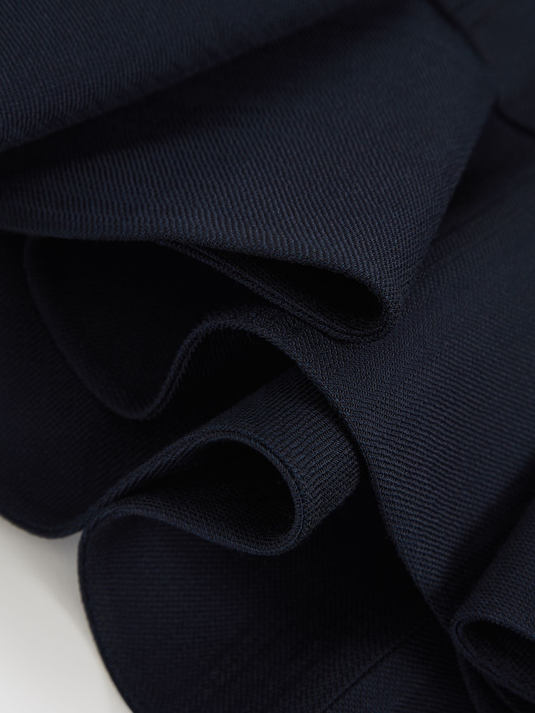 Reiss Navy Robin Ruffle-Hem Mini Skirt - Image 5 of 5