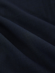 Reiss Navy Belmont Double-Breasted Textured Suit Blazer Slim-Fit With Wool - Image 7 of 8