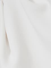 Reiss Ivory Elle One-Shoulder Draped Top - Image 6 of 6
