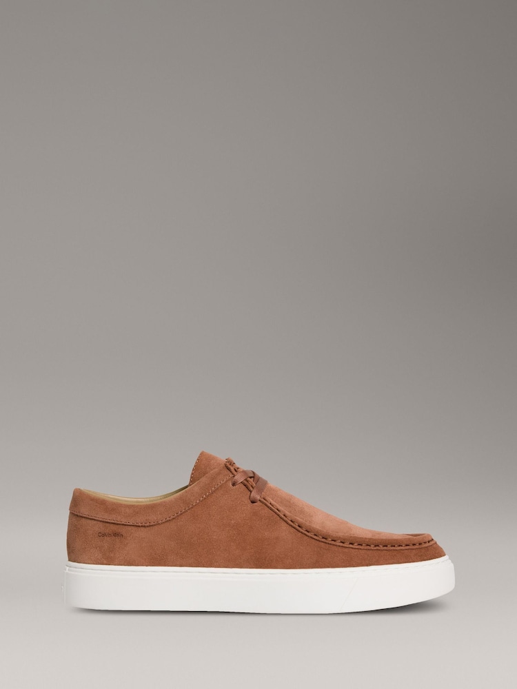 Calvin Klein Brown Suede Oxford Shoes - Image 1 of 5 Calvin Klein Brown Suede Oxford Shoes - Image 1 of 5