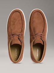 Calvin Klein Brown Suede Oxford Shoes - Image 4 of 5