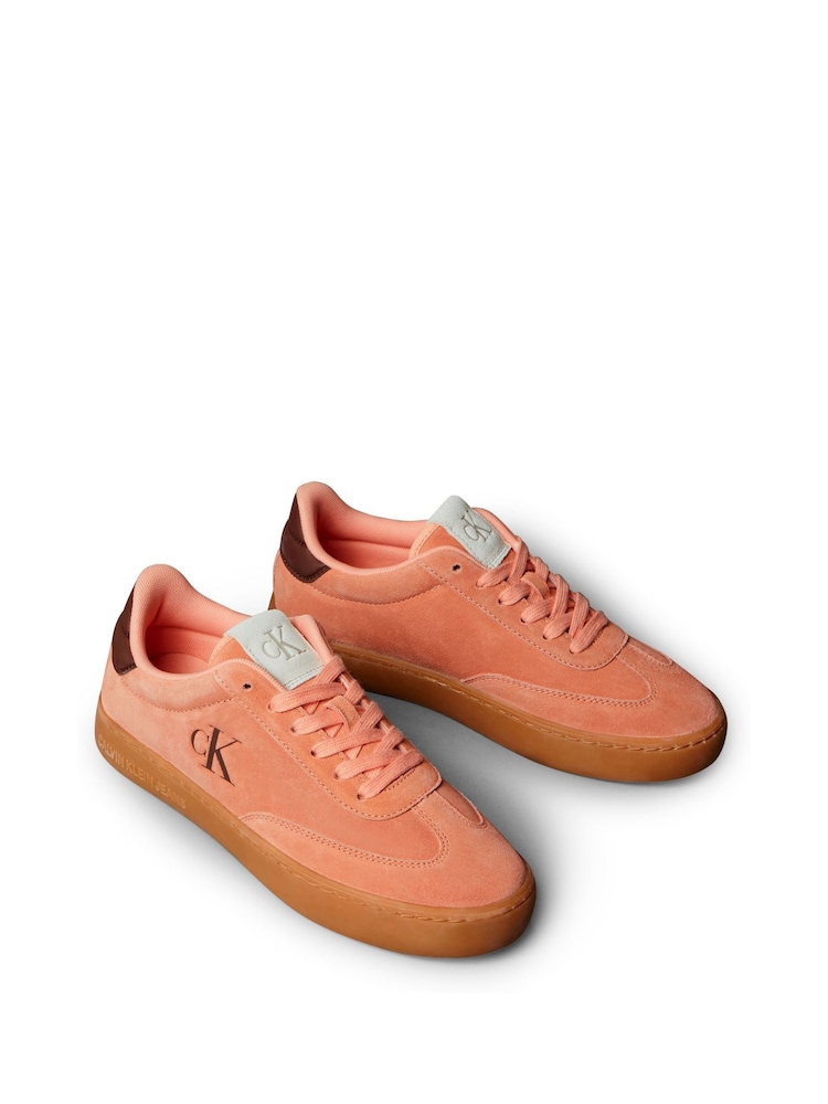 Calvin Klein Orange Classic Cupsole Mix In Trainer - Image 2 of 5 Calvin Klein Orange Classic Cupsole Mix In Trainer - Image 2 of 5