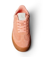 Calvin Klein Orange Classic Cupsole Mix In Trainer - Image 4 of 5