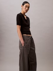 Calça cargo leve de algodão Calvin Klein joggers - Imagem 5 de 5