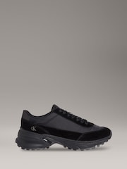Calvin Klein Black Hike Leather Runner Casual Shoes - Image 1 of 5