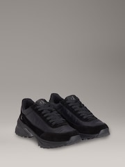 Calvin Klein Black Hike Leather Runner Casual Shoes - Image 2 of 5