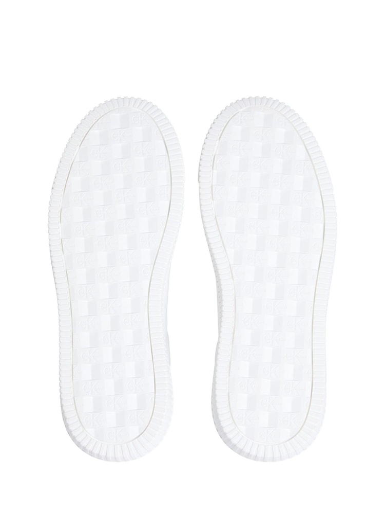 Calvin Klein White Chunky Cupsole Patch Leather Shoes - Image 5 of 5 Calvin Klein White Chunky Cupsole Patch Leather Shoes - Image 5 of 5