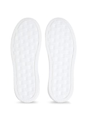 Calvin Klein White Chunky Cupsole Mono Leather Trainers - Image 4 of 4