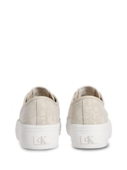Calvin Klein Vulcanised Flat Jacquard Trainers - Imagem 4 de 4