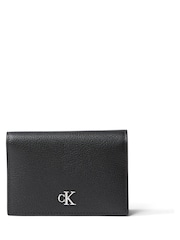 Calvin Klein Black Minimal Monogram Flap Cardcase - Image 1 of 3