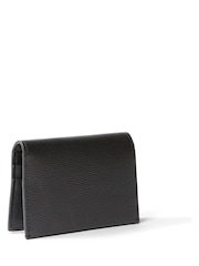 Calvin Klein Black Minimal Monogram Flap Cardcase - Image 2 of 3