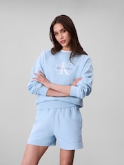 Calvin Klein Blue French Terry Shorts - Image 1 of 6