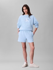 Calvin Klein Blue French Terry Shorts - Image 3 of 6