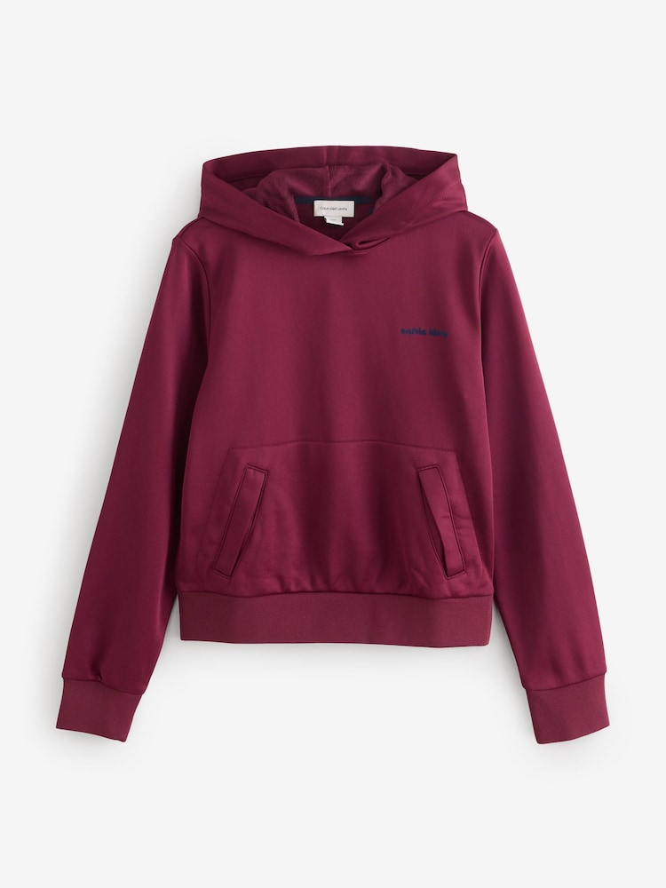 Calvin Klein Red Terry Hoodie - Image 1 of 1