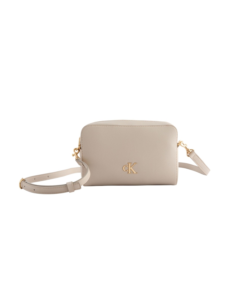 Calvin Klein White Off Monogram Cross-Body Bag - Image 1 of 1