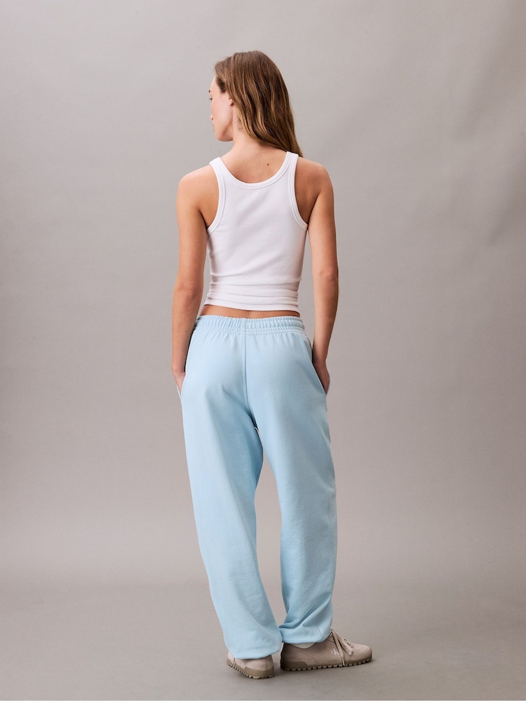 Calvin Klein Blue Monologo French Terry Joggers - Image 2 of 6