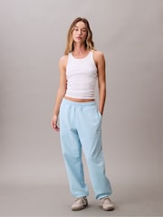 Calvin Klein Blue Monologo French Terry Joggers - Image 3 of 6