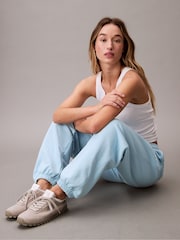 Calvin Klein Blue Monologo French Terry Joggers - Image 5 of 6