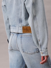 Calvin Klein Blue Trucker Jacket - Image 5 of 5