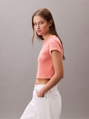 Orange - Calvin Klein Baby Monogram T-Shirt - Bild 4 von 5