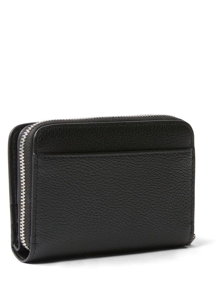 Calvin Klein Black Minimal Monogram Leather Wallet - Image 2 of 2