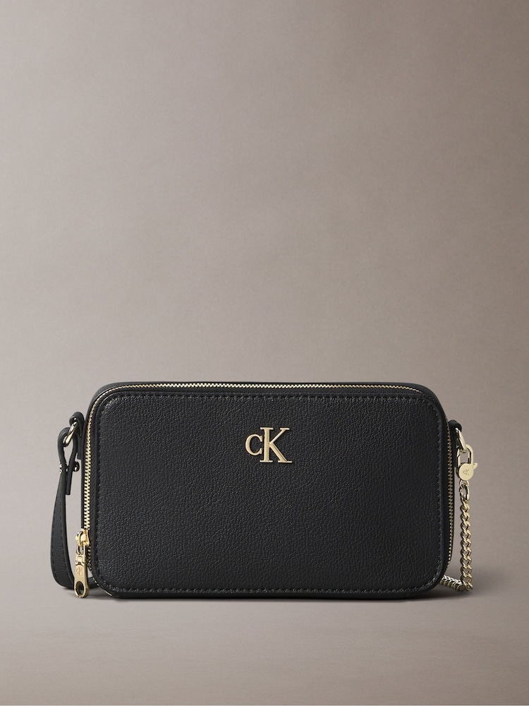 Schwarz/Grau - Calvin Klein Minimal Monogram Camera Bag - Bild 1 von 3