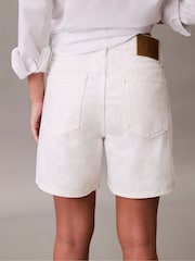 Calvin Klein White Signature 90s Shorts - Image 5 of 5