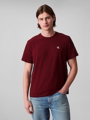 Calvin Klein Red Short Sleeve Easy Monogram T-Shirt - Image 1 of 5