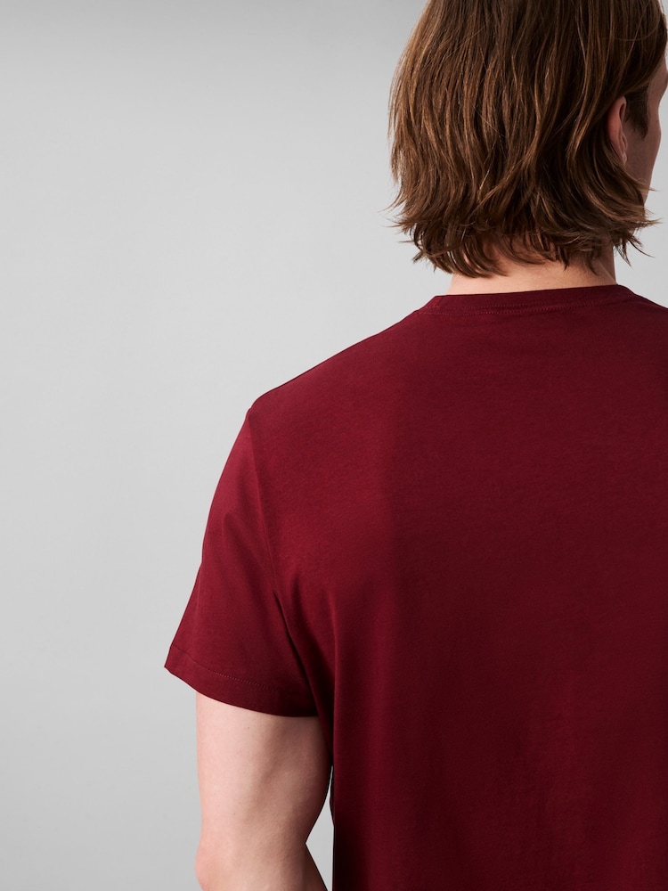 Calvin Klein Red Short Sleeve Easy Monogram T-Shirt - Image 5 of 5 Calvin Klein Red Short Sleeve Easy Monogram T-Shirt - Image 5 of 5