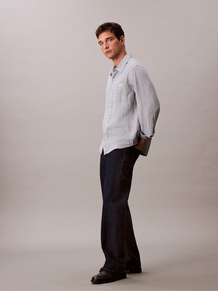 Calvin Klein Blue Casual Classic Shirt - Image 2 of 6