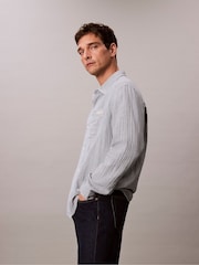 Calvin Klein Blue Casual Classic Shirt - Image 4 of 6