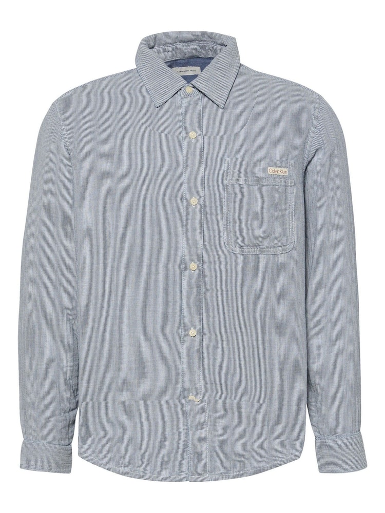 Buy Calvin Klein Blue Casual Classic Shirt from Next USA
