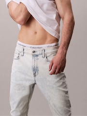 Calvin Klein Blue Slim Tapered Denim Jeans - Image 5 of 6
