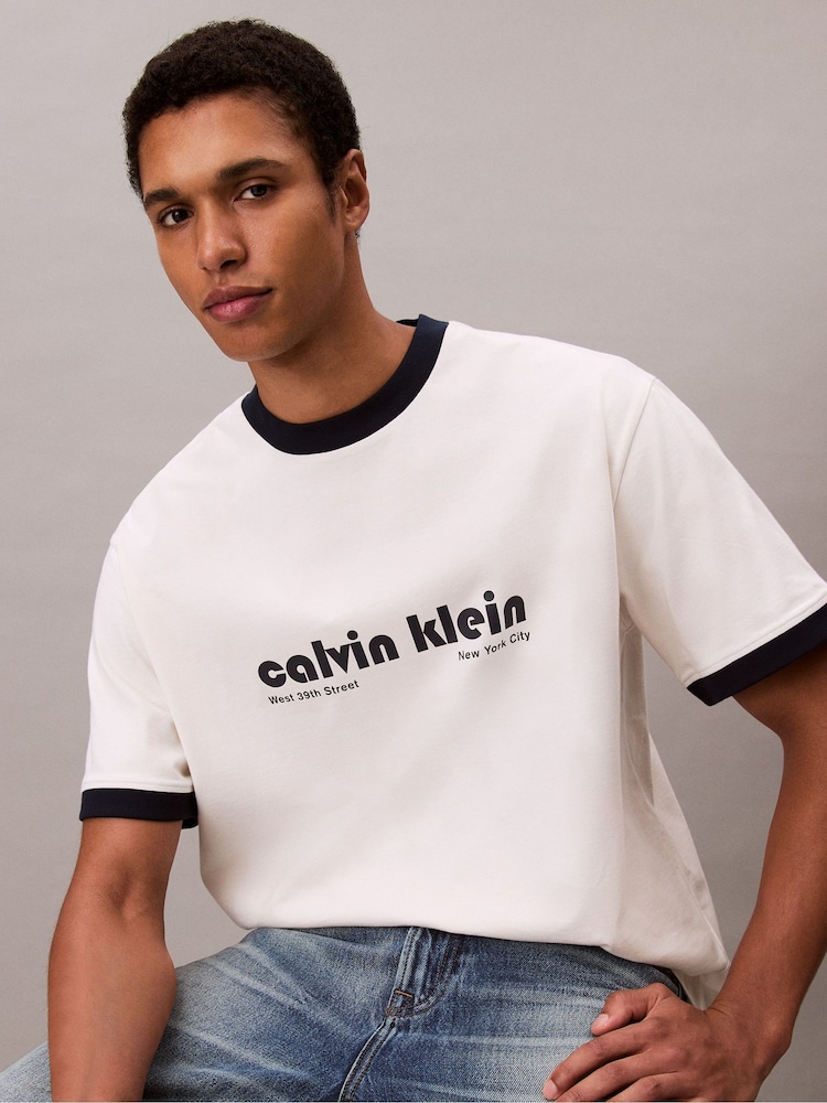 Calvin Klein Natural Short Sleeve T-Shirt - Image 5 of 5